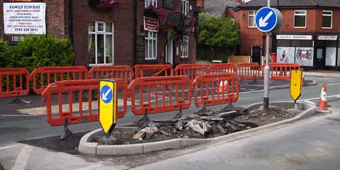Romiley's new traffic island gets a makeover