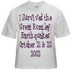 Great Romiley Earthquake tee-shirt