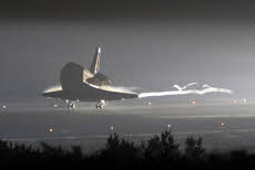 The last landing of the space shuttle Endeavour