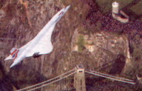 Last Concorde over Bristol Suspension Bridge
