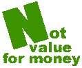 Not value for money