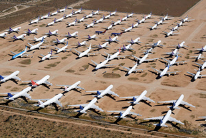 parked airliners