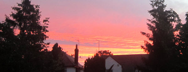 Red Sky In Romiley, 20191006