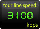 Your line speed: