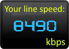 Your line speed: