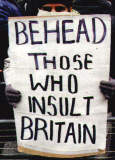 Behead those who insult Britain