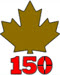 brown Canada 150
