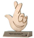 National Lottery Award trophy