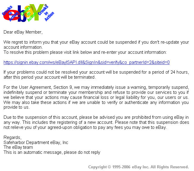 eBay message