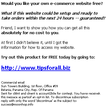 free website spam