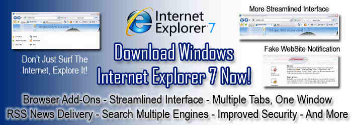 Internet Explorer 7 download
