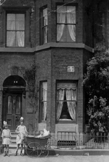 The Turner family home in 1920 at 28 Brunswick Street, Ardwick, Manchester