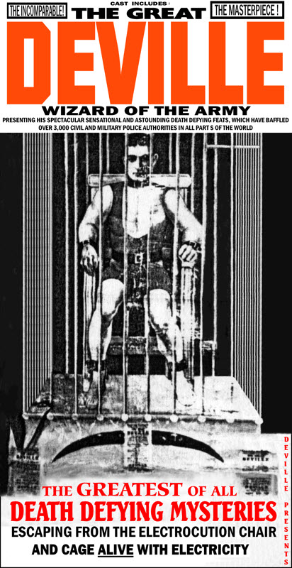 The Great Deville and the Electrocution Chair, 1920s