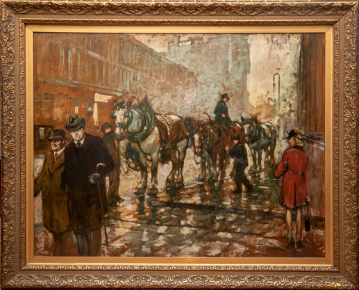 Trace Horses by Robert Eadie restored