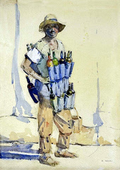 Caribbean Bottle Seller by Robert Eadie