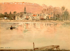 The Chateau at Dave on the Meuse by Robert Eadie