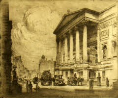 [Street Scene 1], etching by Robert Eadie (1920s)