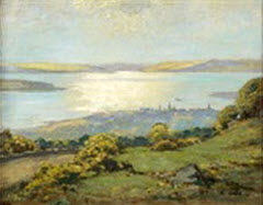 View of Largs: Looking across the Isle of Cumbrae to the Kyles of Bute and Loch Striven by Robert Eadie