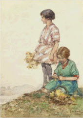 Gathering or Picking Flowers by Robert Eadie