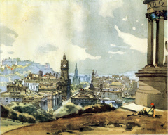 Princes St. from Calton Hill, Edinburgh by Robert Eadie