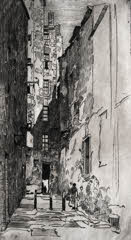 Glasgow Alleyway by Robert Eadie Glasgow Alleyway by Robert Eadie