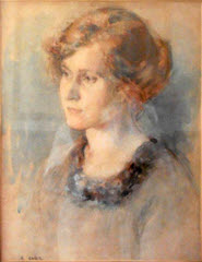 Portrait of Flora Mitchell by Robert Eadie
