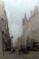 Edinburgh Street scene (1942) by Robert Eadie