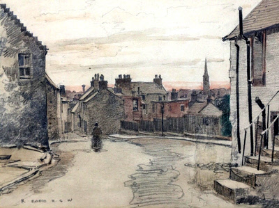 View toward Gorbals Parish Church by Robert Eadie View toward Gorbals Parish Church by Robert Eadie