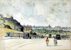 Princes Street from the Mound by Robert Eadie