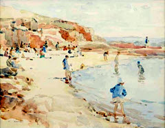 The Bathing Pool, Pittenweem (2) by Robert Eadie