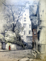 Ramsay Garden, Edinburgh, by Robert Eadie