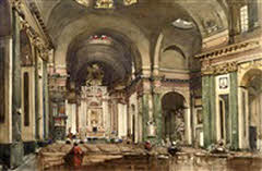 Interior of the Church of <br>St. Aloysius, Glasgow by Robert Eadie Interior of the Church of St. Aloysius, Glasgow by Robert Eadie