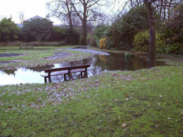 Romiley park flooded again