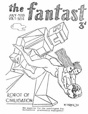 Fantast No. 4, front cover by Harry Turner