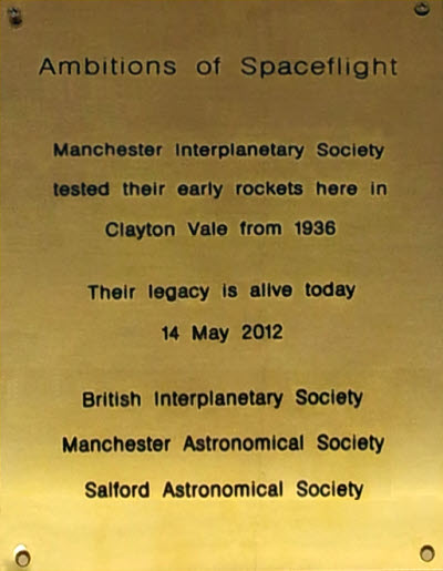 BIS plaque at Clayton Vale Visitor Centre, Manchester