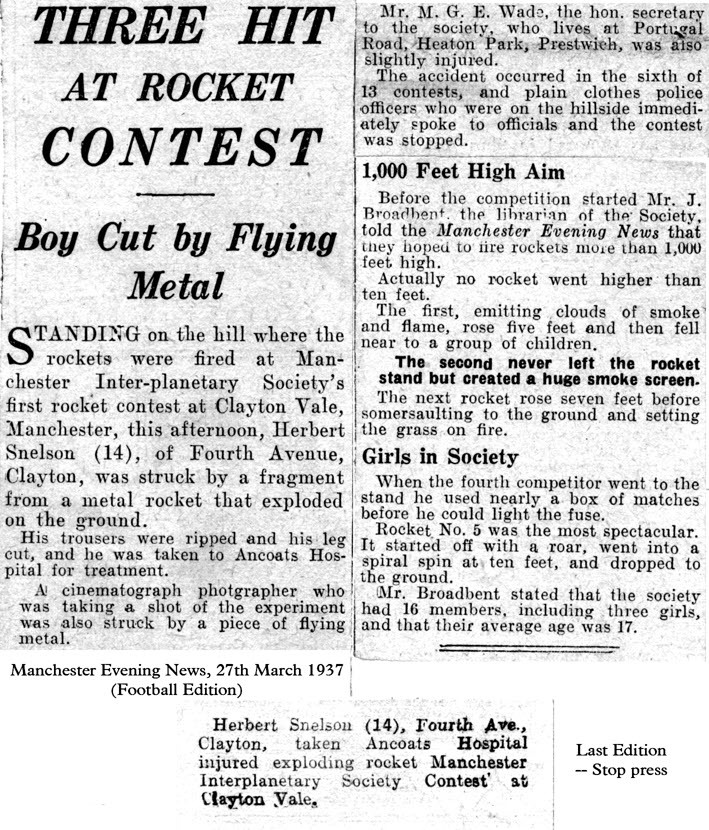 Manchester Evening News, 27th March 1937