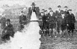 Manchester Interplanetary Society launch, 1937