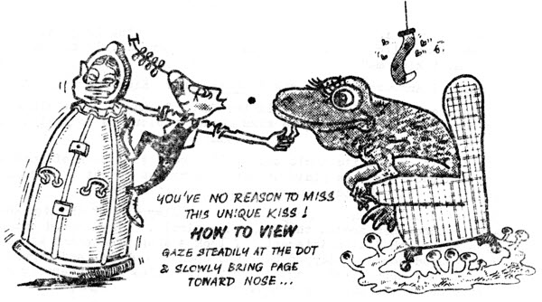 Eric Needham's frog kiss, illo by Harry Turner