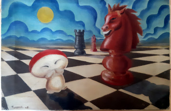 Chessboard Confrontation by Harry Turner