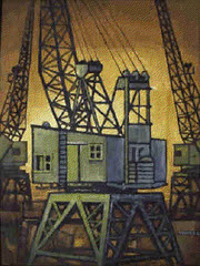 Dockyard scene, 1961 by Harry Turner