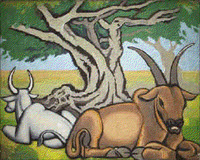 Indian Cattle by Harry Turner