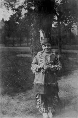 Harry Turner in Red Indian costume, 1920s