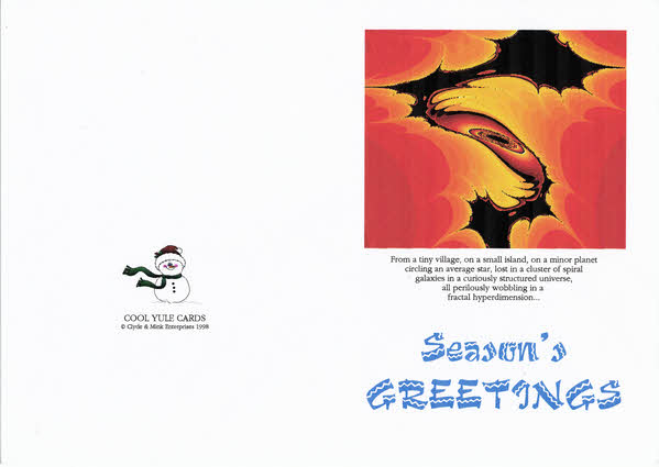 Xmas 1998 greetings card by Harry Turner