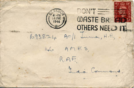 1946 letter to Harry Turner