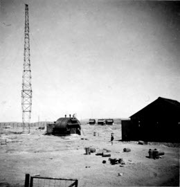 Indian radar camp, 1945, by Harry Turner