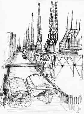 Dockyard scene 1 by Harry Turner