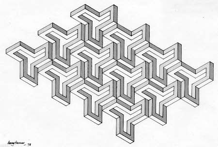 Impossible object design by Harry Turner, 1978