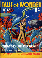 Tales of Wonder #12 cover by W.J. Roberts