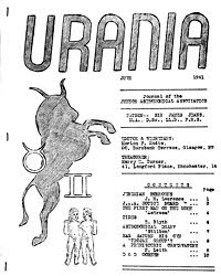 Urania, June 1941, edited by Marion Eadie