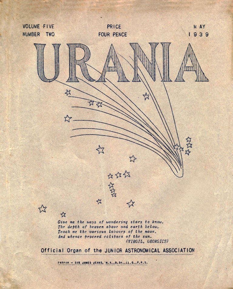 Urania, April 1939, edited by Marion Eadie